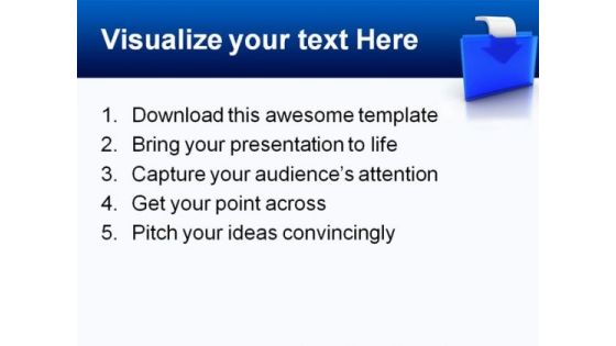 Folder With Arrow Security PowerPoint Templates And PowerPoint Backgrounds 0211