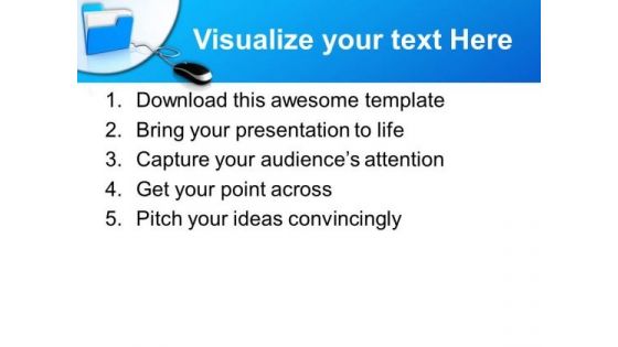 Folder With Mouse Internet PowerPoint Templates And PowerPoint Themes 0812