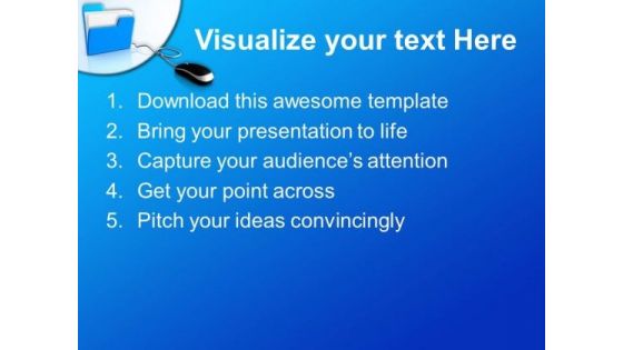 Folder With Mouse Internet PowerPoint Templates And PowerPoint Themes 0812