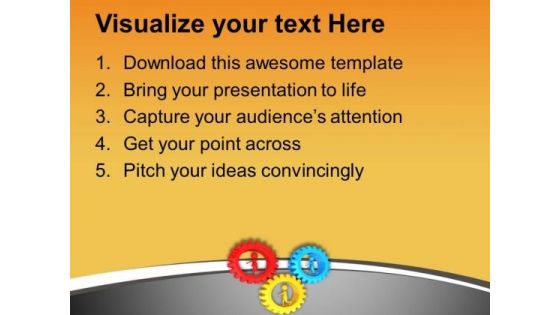 Follow Gear Process To Increase Business PowerPoint Templates Ppt Backgrounds For Slides 0613