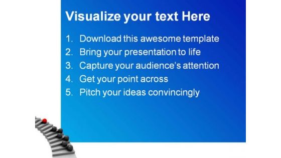 Follow Leader Business PowerPoint Templates And PowerPoint Backgrounds 0511