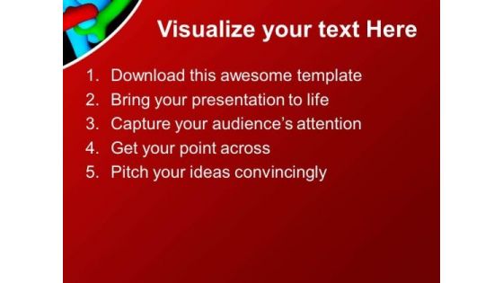Follow The Concept Of Teamwork PowerPoint Templates Ppt Backgrounds For Slides 0513