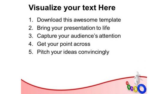 Follow The Geared Process For Future Growth PowerPoint Templates Ppt Backgrounds For Slides 0613