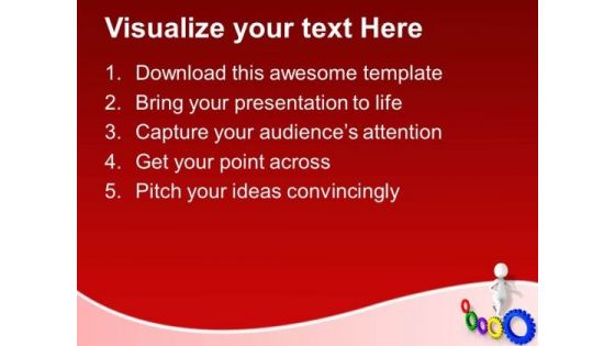 Follow The Geared Process For Future Growth PowerPoint Templates Ppt Backgrounds For Slides 0613