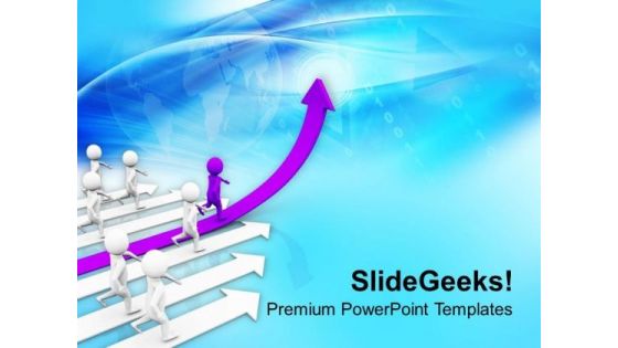 Follow The Highest Position Path PowerPoint Templates Ppt Backgrounds For Slides 0713