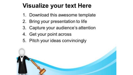 Follow The Law And Order PowerPoint Templates Ppt Backgrounds For Slides 0813
