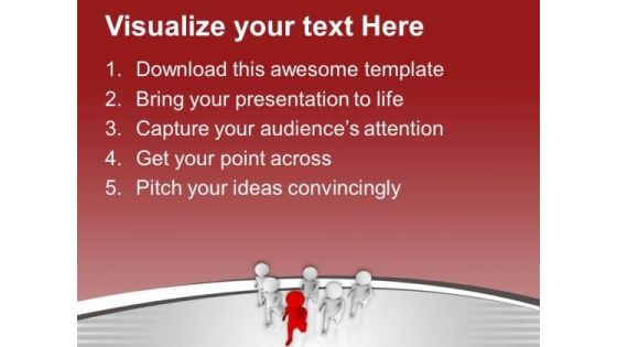Follow The Leader For Getting Success PowerPoint Templates Ppt Backgrounds For Slides 0613