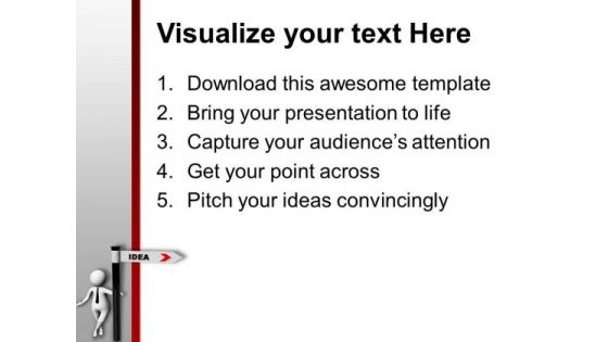 Follow The Path Of Idea PowerPoint Templates Ppt Backgrounds For Slides 0713