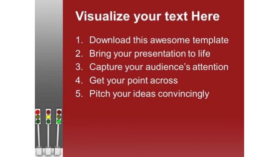 Follow The Trafic Instructions PowerPoint Templates Ppt Backgrounds For Slides 0613