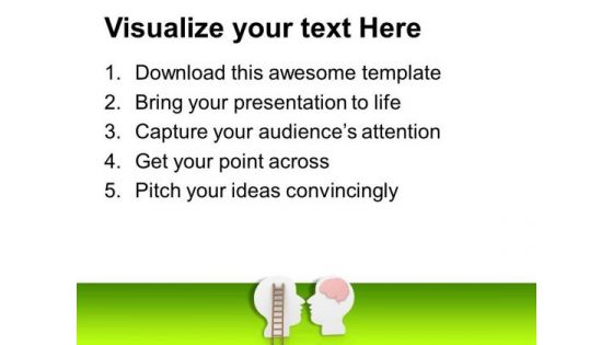 Follow Your Brain For Business Success PowerPoint Templates Ppt Backgrounds For Slides 0613