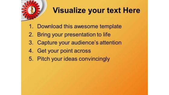 Follow Your Cirlce In Business PowerPoint Templates Ppt Backgrounds For Slides 0613