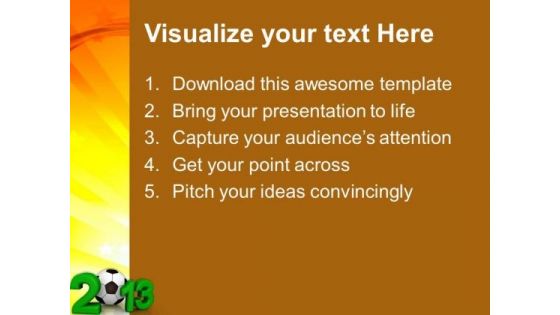 Football 2013 Competition Game PowerPoint Templates Ppt Backgrounds For Slides 1112