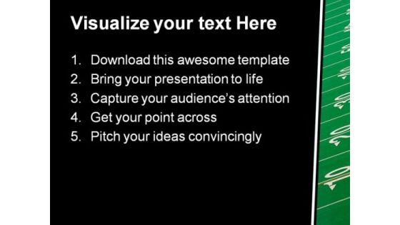 Football Field Sports PowerPoint Themes And PowerPoint Slides 0911