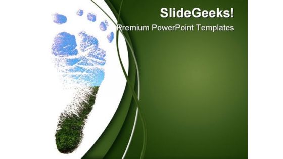 Footprint Nature PowerPoint Templates And PowerPoint Backgrounds 0611