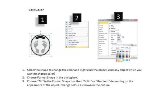 Footprint Weighing Scale PowerPoint Slides And Ppt Diagram Templates