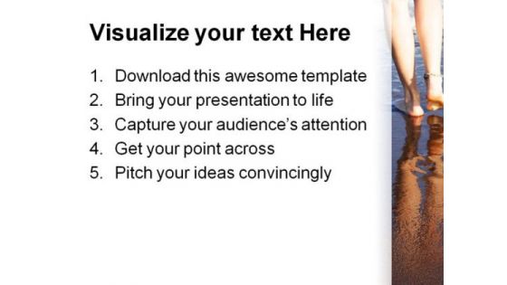 Footsteps People PowerPoint Templates And PowerPoint Backgrounds 0611