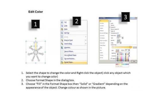 For A Business PowerPoint Theme Chart Circular Process Templates