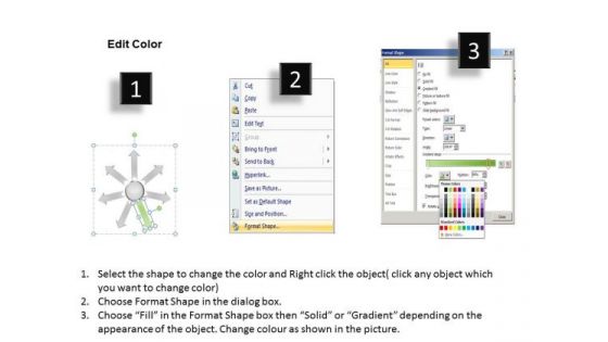 For A E Business PowerPoint Presentation Chart Circular Flow Diagram Templates
