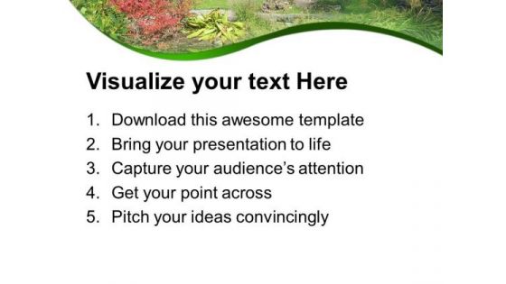 Forest View With Green Background PowerPoint Templates Ppt Backgrounds For Slides 0713