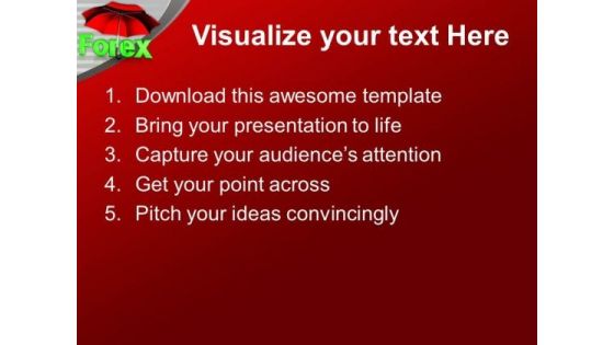 Forex Under Umbrella Marketing Business PowerPoint Templates Ppt Backgrounds For Slides 1112