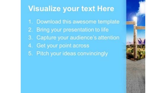 Fork In The Road Nature PowerPoint Templates And PowerPoint Themes 0712