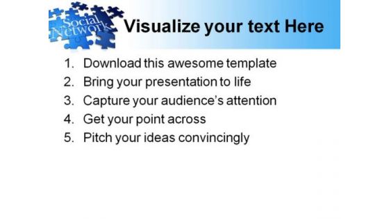Forming Puzzle Social Network Communication PowerPoint Templates And PowerPoint Backgrounds 0511