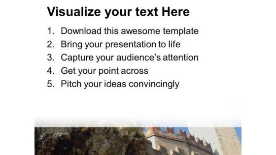 Fort With Light House PowerPoint Templates Ppt Backgrounds For Slides 0613
