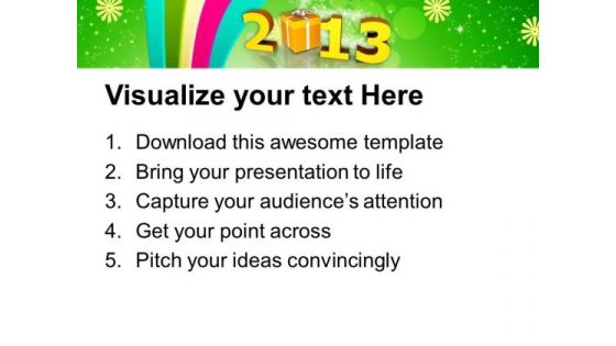 Forthcoming New Year With Presents Holidays PowerPoint Templates Ppt Backgrounds For Slides 1112