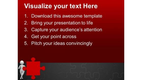 Found The Right Solution PowerPoint Templates Ppt Backgrounds For Slides 0713