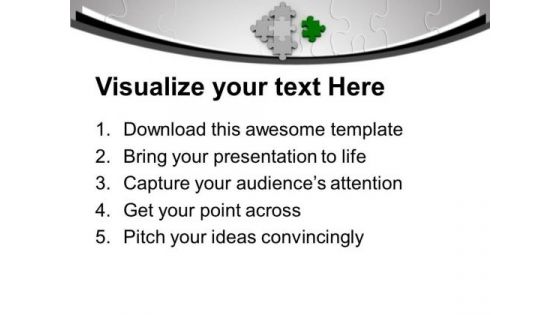 Found The Solution Business Puzzles PowerPoint Templates Ppt Backgrounds For Slides 0113