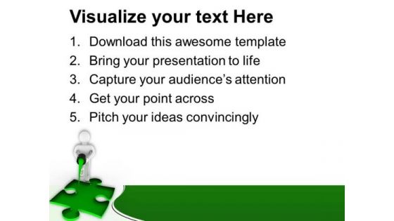 Found The Solution To The Problem PowerPoint Templates Ppt Backgrounds For Slides 0813