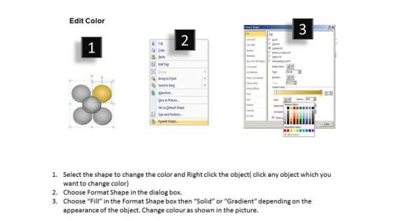 Four Correlated Concepts Circular Boxes Business Plan Sample Pdf PowerPoint Templates