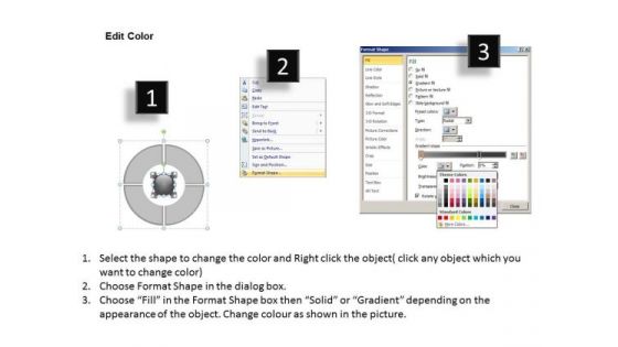 Four Distinct View Of An Issue Circularly Described Cycle Arrow Process PowerPoint Slides
