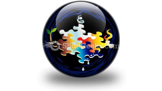 Four Elements Of Nature PowerPoint Icon C Four Elements Of Nature PowerPoint Icon C
