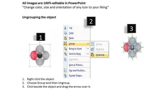 Four Parts Mixed Scheme Business Process Diagram Ppt It Plan PowerPoint Slides
