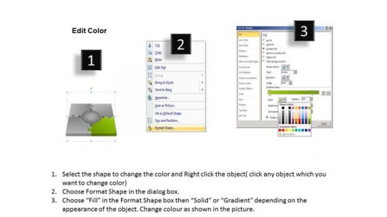 Four Perspective Of A Mission Using Puzzles How To Create Business Plan PowerPoint Templates