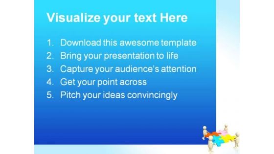 Four Puppets Communication PowerPoint Themes And PowerPoint Slides 0811