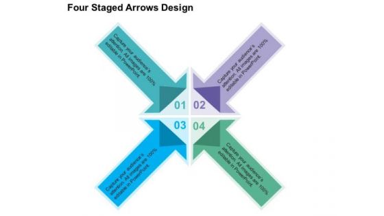 Four Staged Arrows Design PowerPoint Templates Four Staged Arrows Design PowerPoint Templates