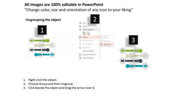 Four Staged Process Control With Gear Graphics Presentation Template