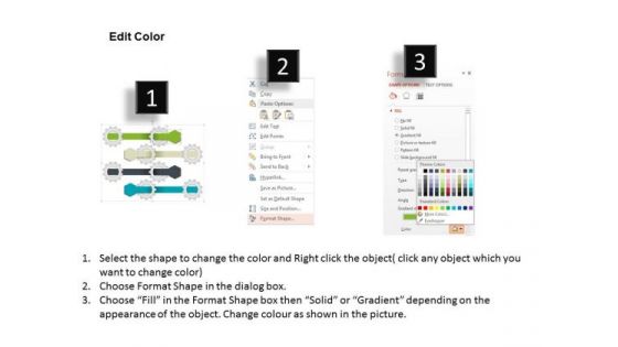 Four Staged Process Control With Gear Graphics Presentation Template