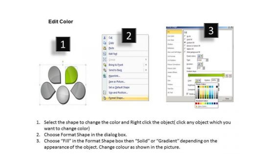 Four Steps To Meet Target Relative Cycle Arrow Process PowerPoint Slides