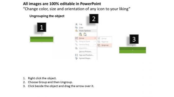 Four Text Boxes With Percentage Values PowerPoint Template