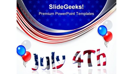 Fourth July Americana PowerPoint Templates And PowerPoint Backgrounds 0611