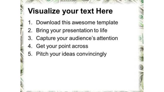 Frame Made Of Money PowerPoint Templates And PowerPoint Themes 0912