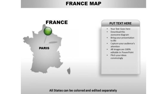 France Country PowerPoint Maps