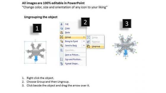Free Business PowerPoint Templates Process Ppt Circular Flow Layout Chart
