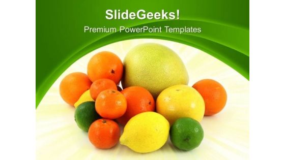 Fresh Fruits Health PowerPoint Templates And PowerPoint Themes 0512