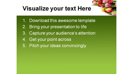 Fresh Tulip Flowers Beauty PowerPoint Templates And PowerPoint Backgrounds 0311