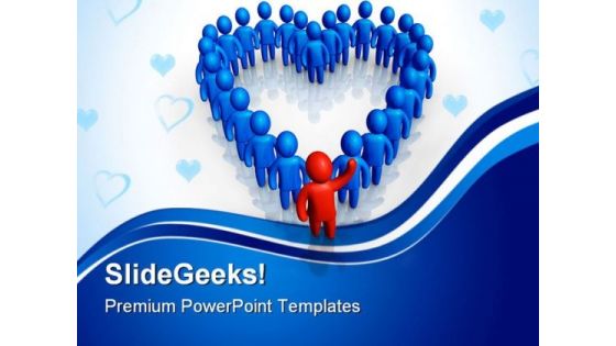 Friendly Support Symbol People PowerPoint Templates And PowerPoint Backgrounds 0411