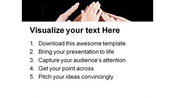Friendship And Support Business PowerPoint Themes And PowerPoint Slides 0711